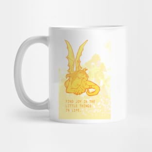 Dragon and butterfly Find joy in the little things in life Mug
